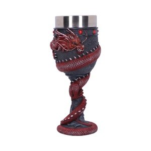 Dragon Coil Goblet Red 20cm Ne…