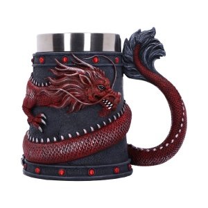 Dragon Coil Tankard Red 16cm N…