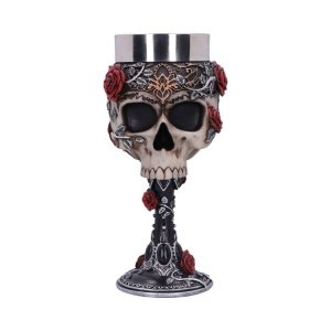 Gothic Roses Goblet Skull 18cm…